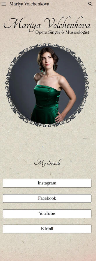 Web Design for Mariya Volchenkova Mariya Volchenkova Web Design